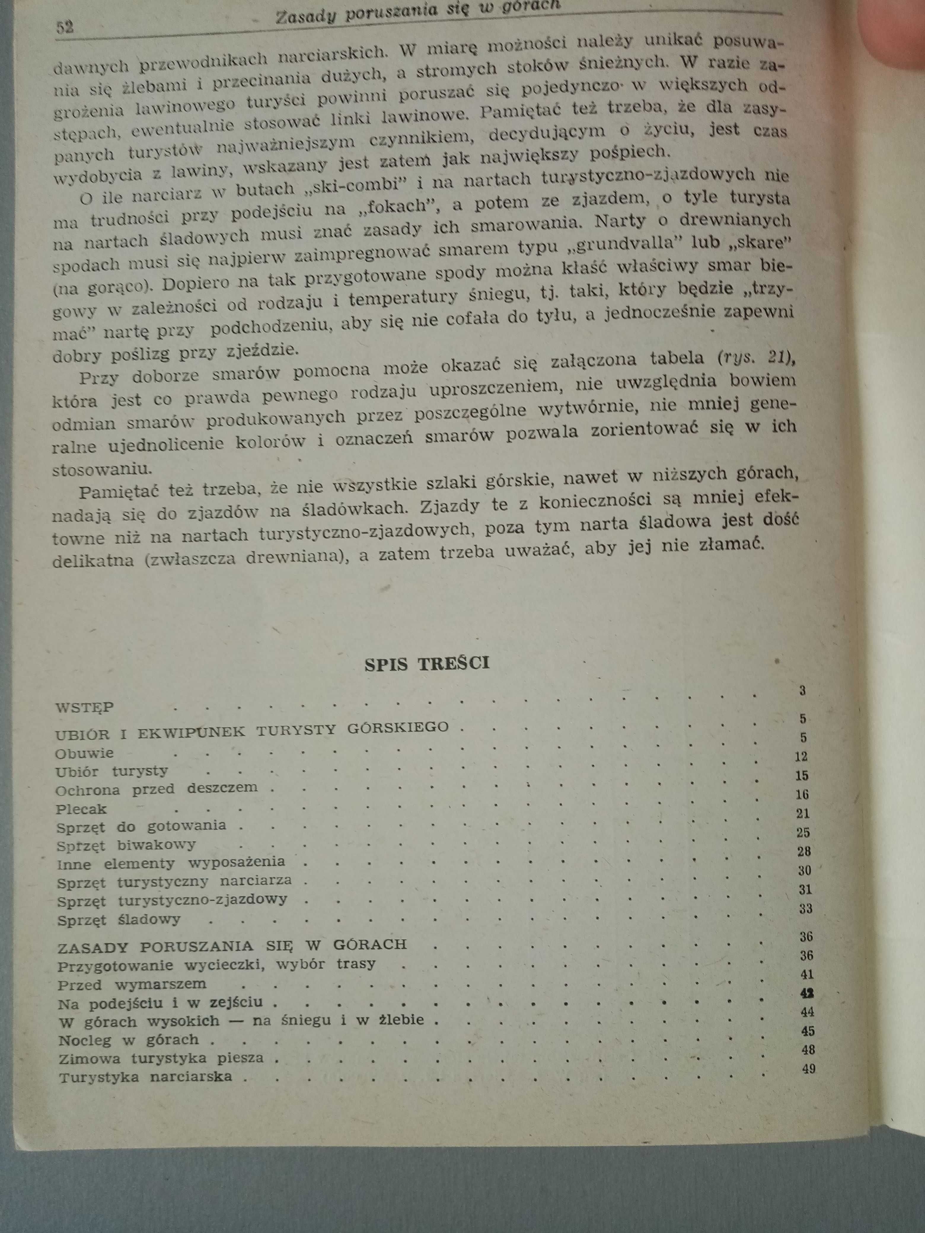 Sprzęt turystyczny i zasady poruszania się w górach J. W. Gajewski