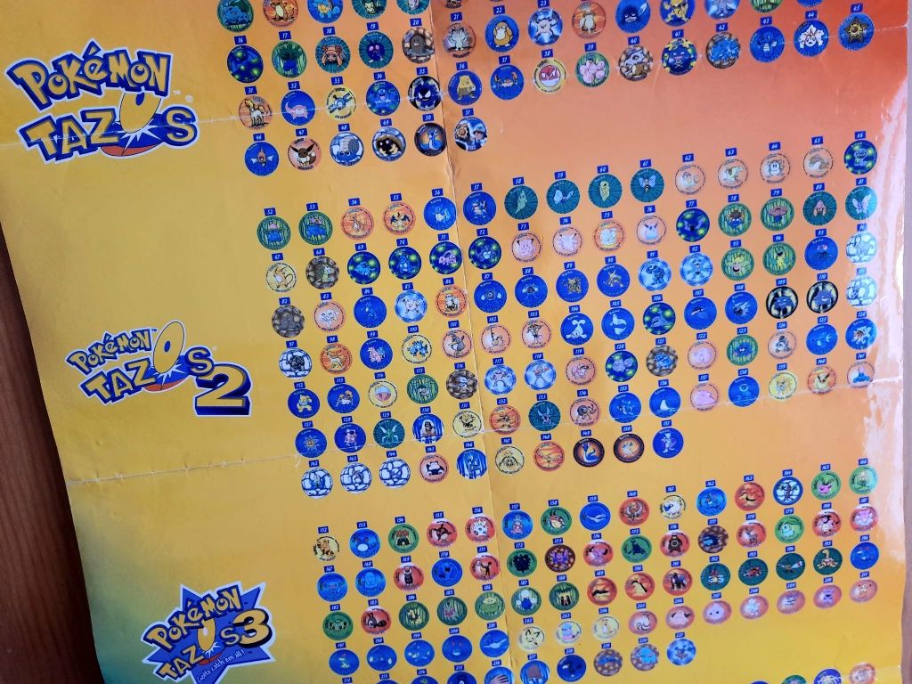 Poster Pokemon Tazos muito raro
