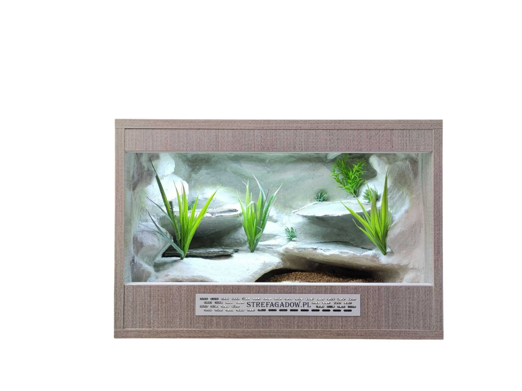 Terrarium pustynne nr711 60/40/40 dla gekona lamparciego DOSTĘPNE