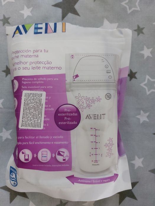 Пакети для зберігання грудного молока. AVENT