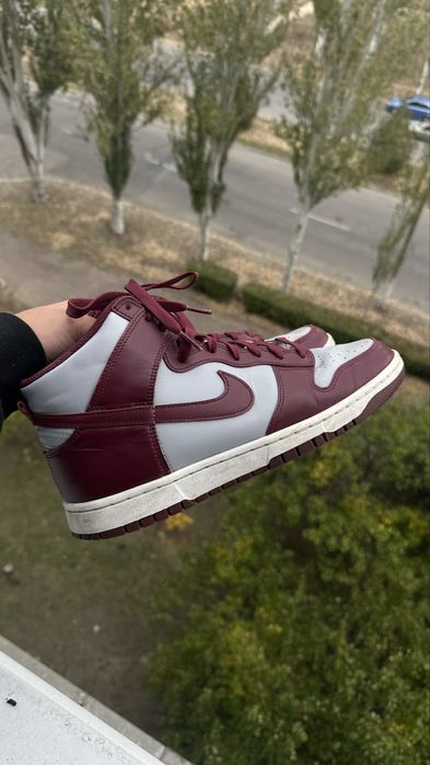 Nike Dunk Sky High Retro Jordan 1 высокие кожаные кроссовки оригинал