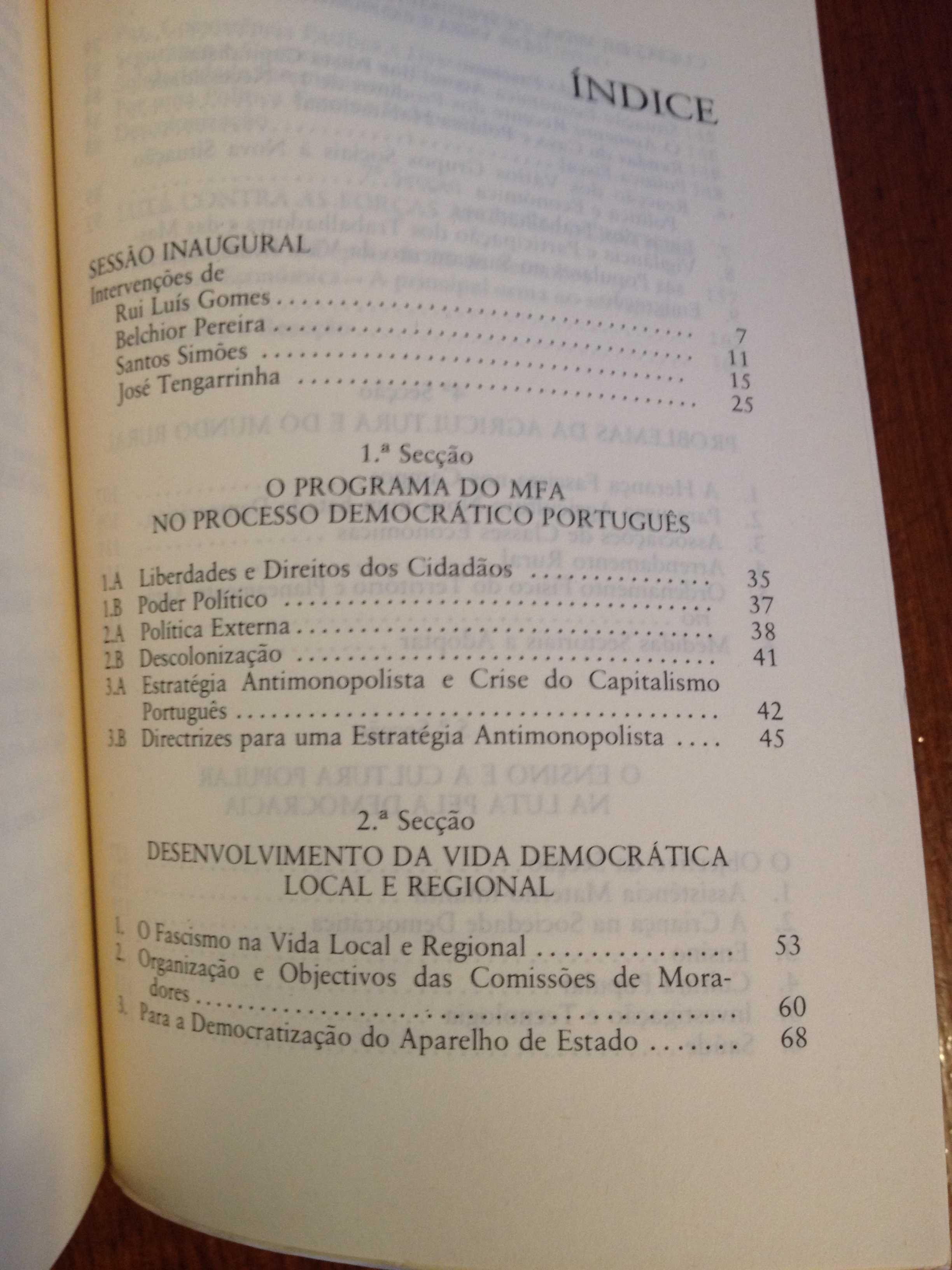 Jornadas democráticas, unidade do Povo pela Democracia, conclusões