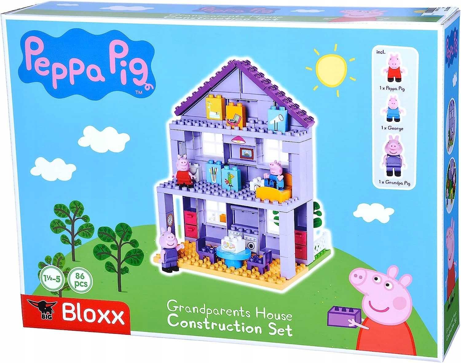 Domek świnka peppa Klocki konstrukcyjne  BIG jak lego dla dzieci