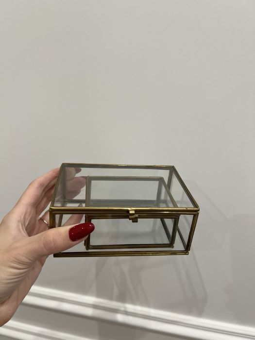 Комплект скляних шкатулок