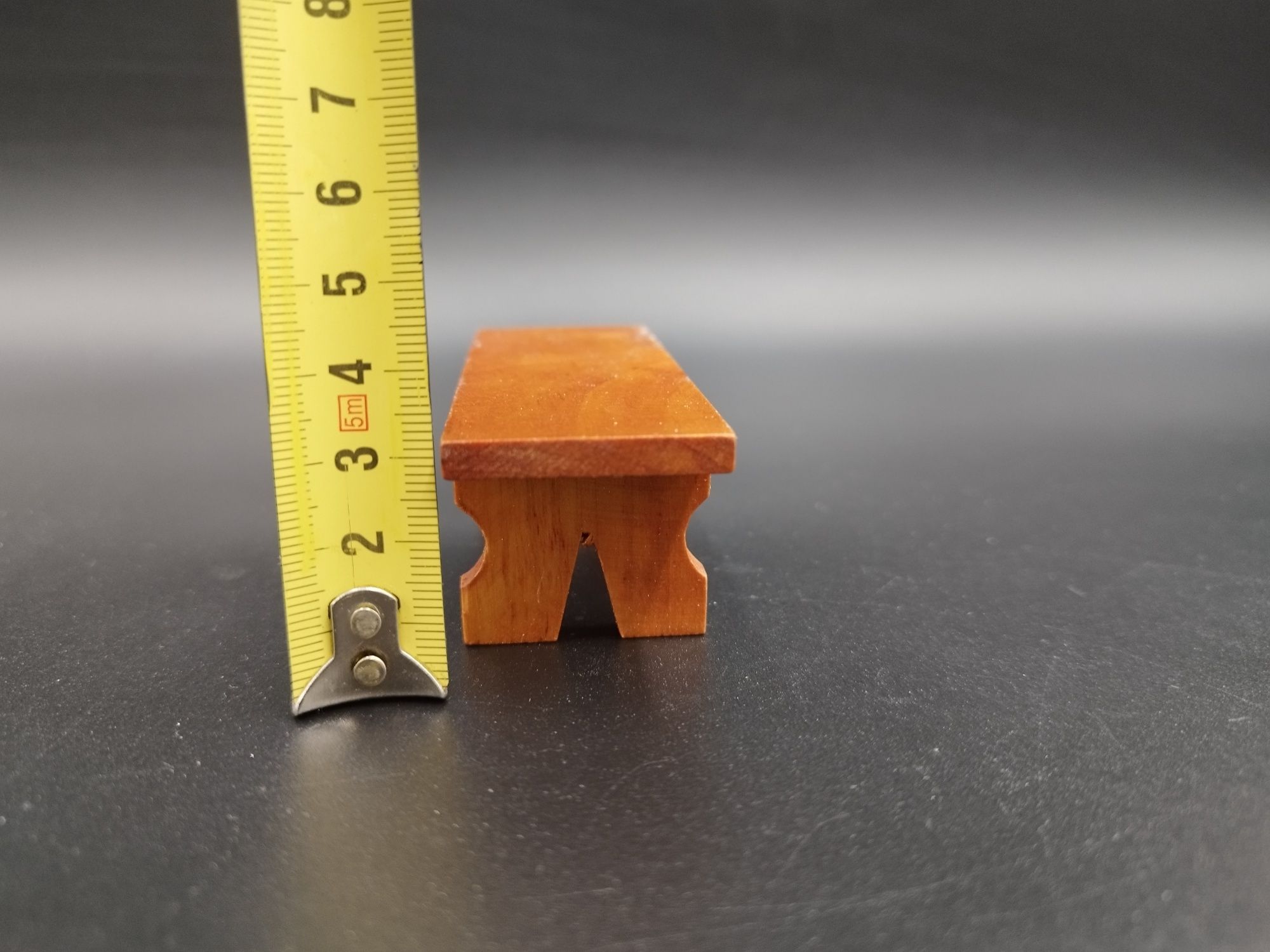 Mini mebelki ławka  skala 1:12 mebelki nowe wykonane z wysokie