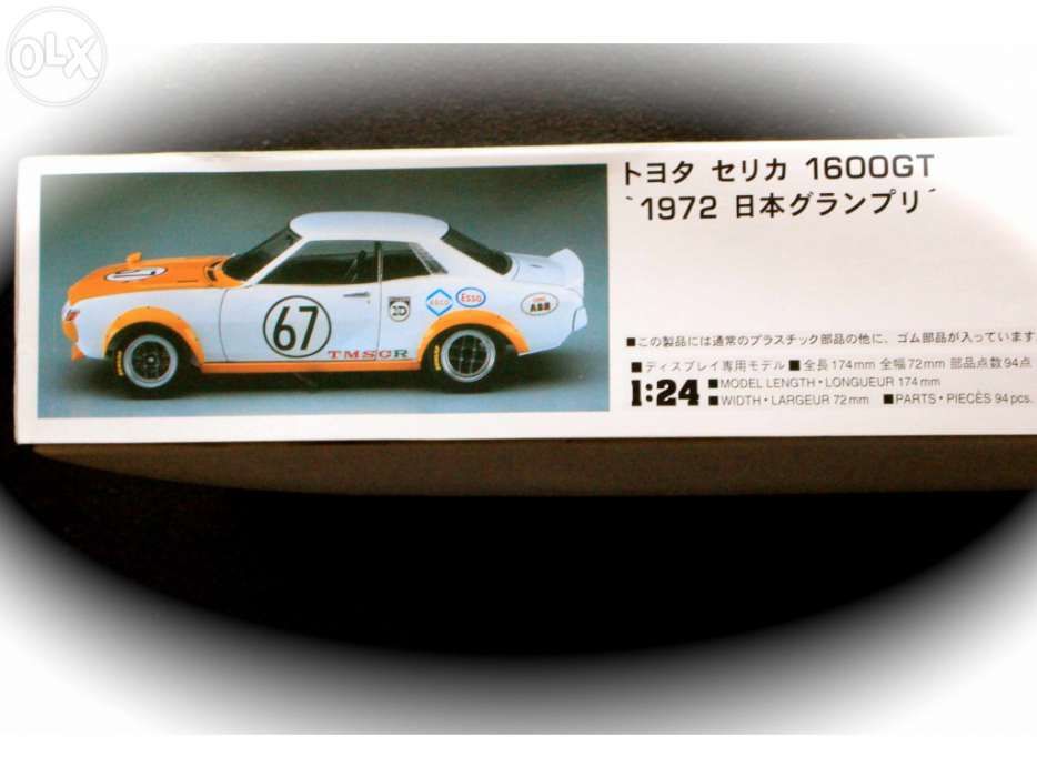 Kit modelismo toyota celica 1600gt – hasegawa 1972