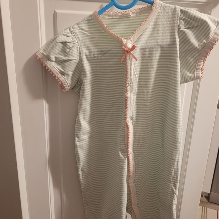 Rampersy pajaa letni kaftanik na zatrzaski dla dziewczynki rozm. 80 na