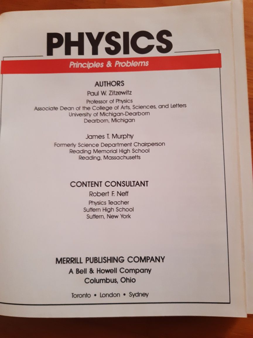 Physics Principles & Problems