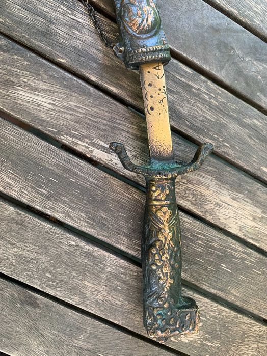 sztylet antyczny sztylet z brązu , vintage, antyk