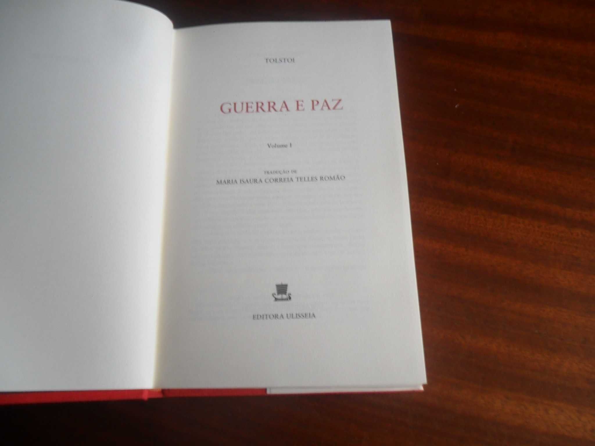 "Guerra e Paz" de Leão Tolstoi - 4 Volumes -Edição de 1973