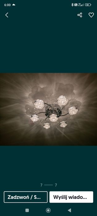 Lampa sufitowa halogenowa