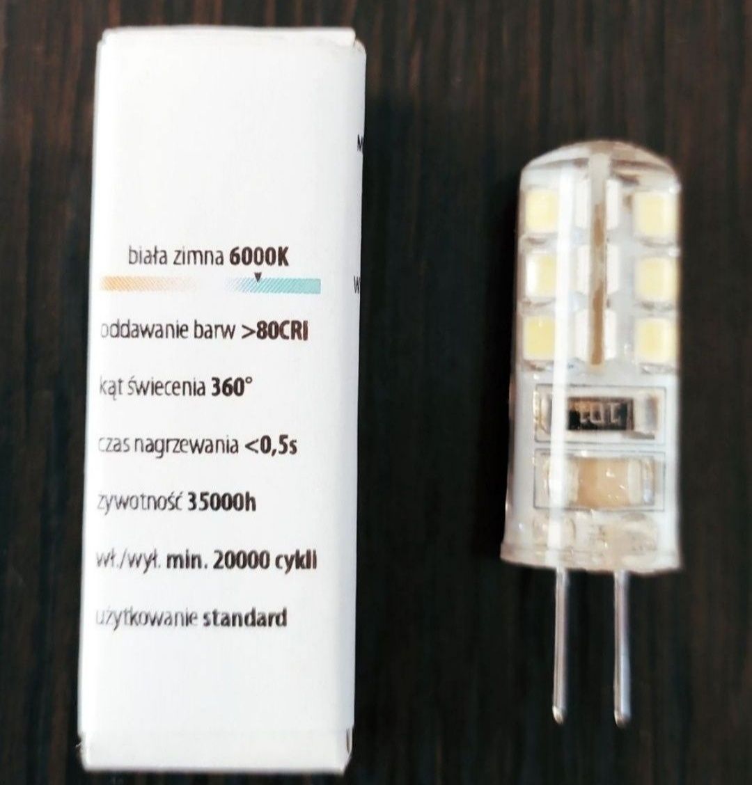 Okazja!!! Żarówki LED G4 220/230V x5 sztuk barwa światła biała zimna