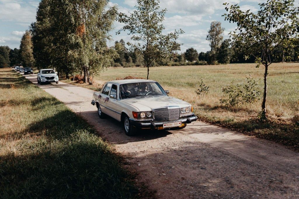 Klasyk Auto do ślubu Mercedes S W116/ Wołga gaz 24