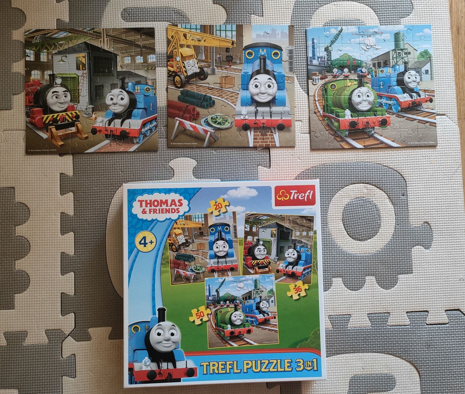 Puzzle dla 4 latka zestaw 4 szt