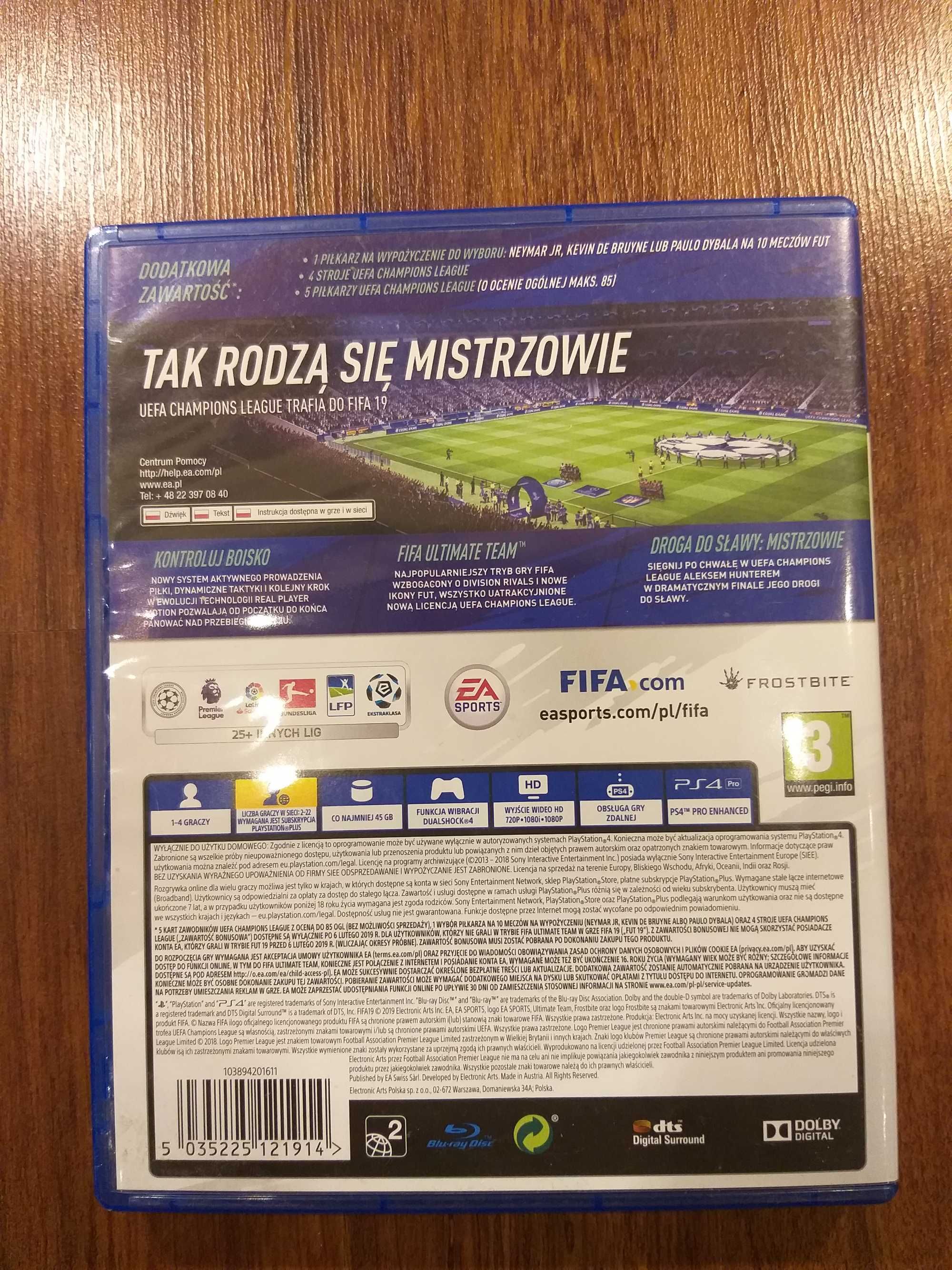 Игра FIFA 19 для PlayStation 4