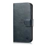 iCarer Oil Wax Wallet Case 2in1 etui iPhone 14 Pro skórzany pokrowiec