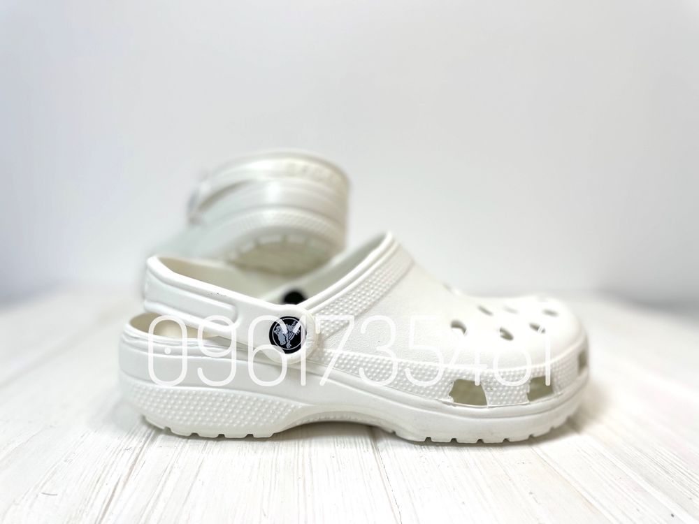 Кроксы Мужские Женские Crocs Classic Білі Жіночі Стильні Крокси