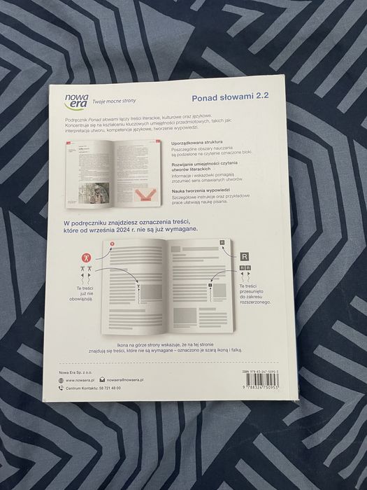 Ponad słowami 2.2 - podręcznik do j. polskiego dla klasy drugiej
