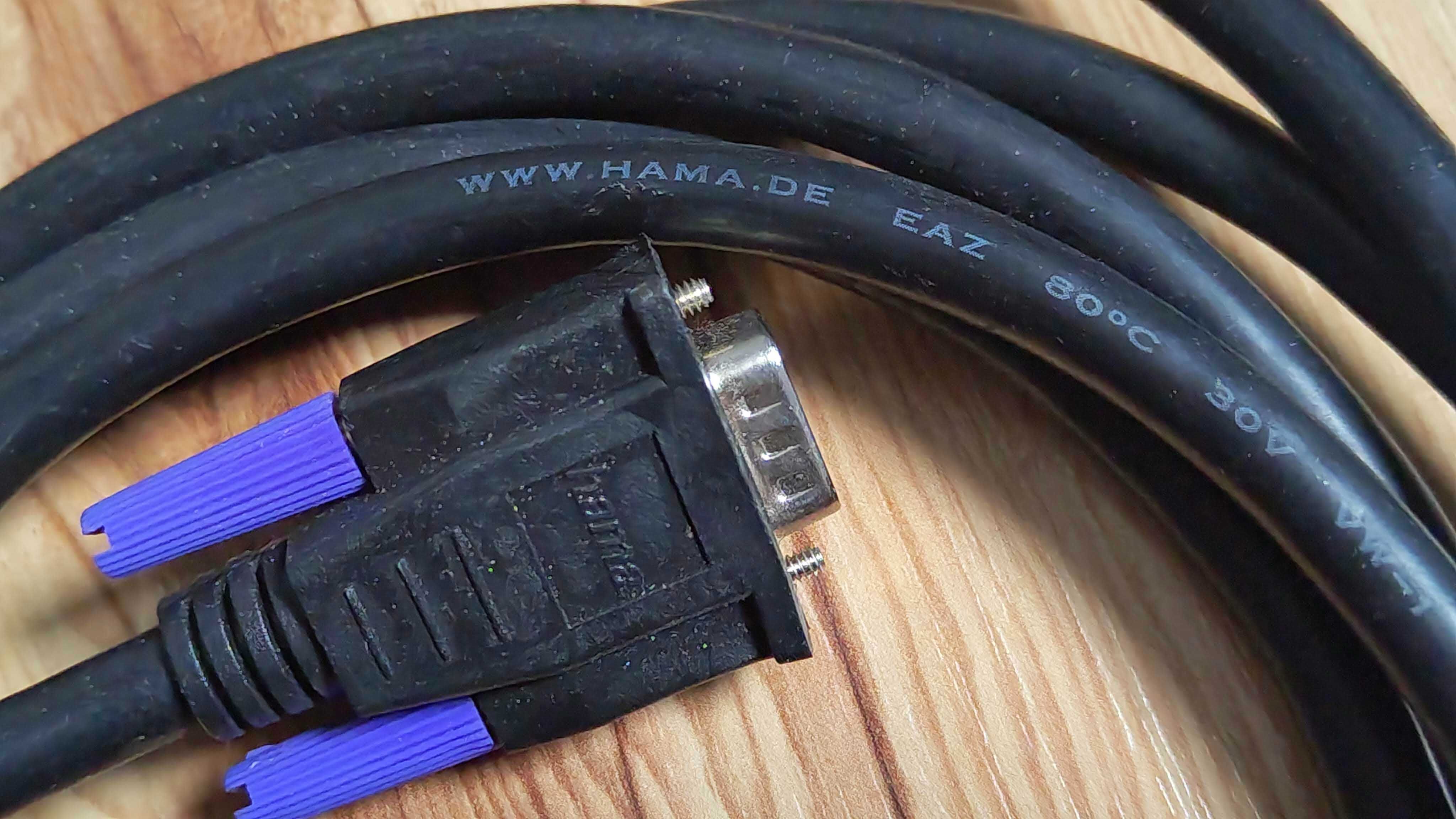 HDMI Kabel 15m D-sub SVGA 3m hama Grube ekranowane filtry