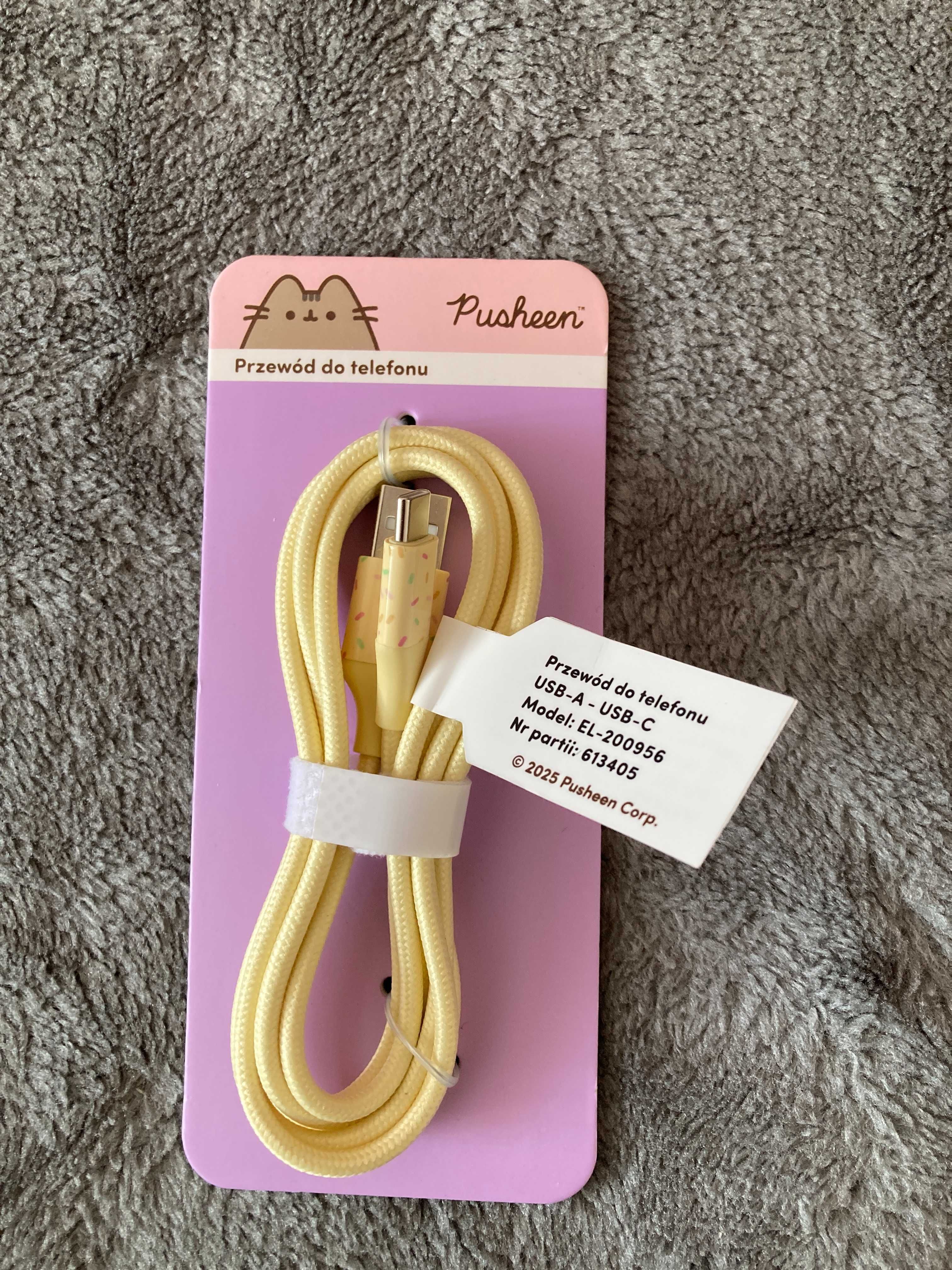 PUSHEEN przewód do telefonu USB A / USB C