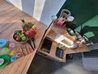 Ikea Duktig kuchnia dziecięca i przybory garnki waga talerze bdb