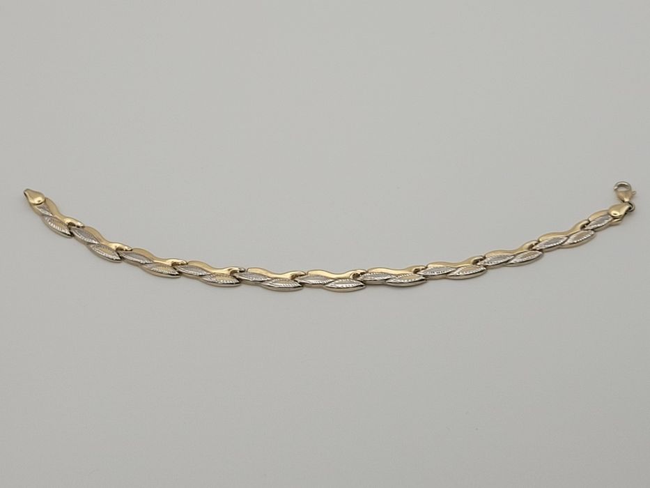 Nowa Złota bransoletka złoto próby 585, rolex 2 kolory Złota