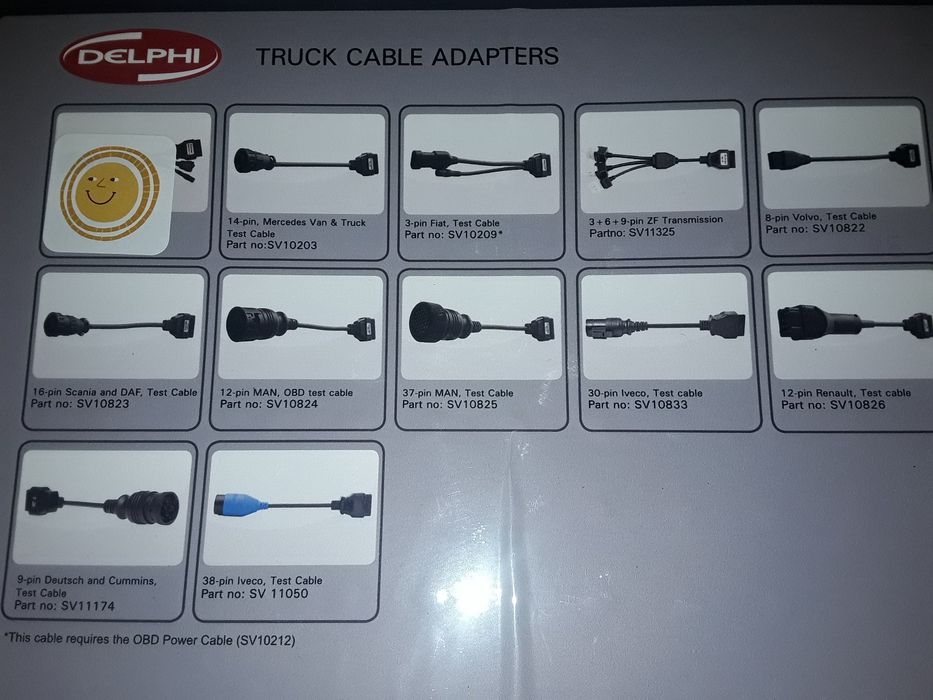 Kable diagnostyki aut ciężarowych TRUCK orginalne DELPHI (jak autocom)