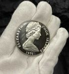 Монета 1974 COOK ISLANDS Elizabeth II James Cook 1/2 Dollar