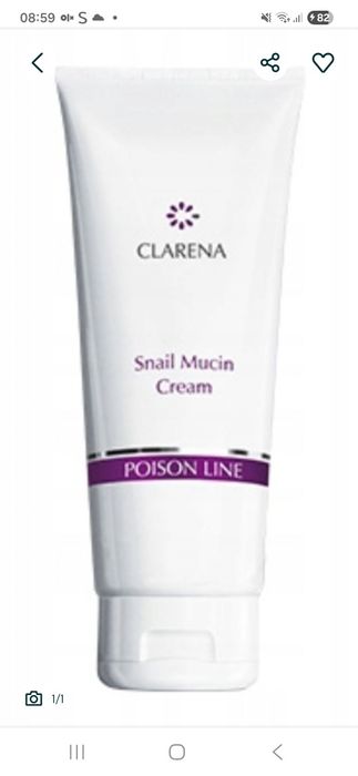 Krem ze śluzem slimaka 150ml clarena