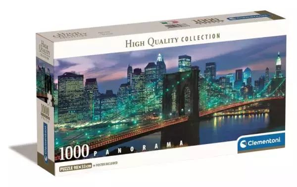 Puzzle 1000 Panorama Brooklyn Bridge. Clementoni
