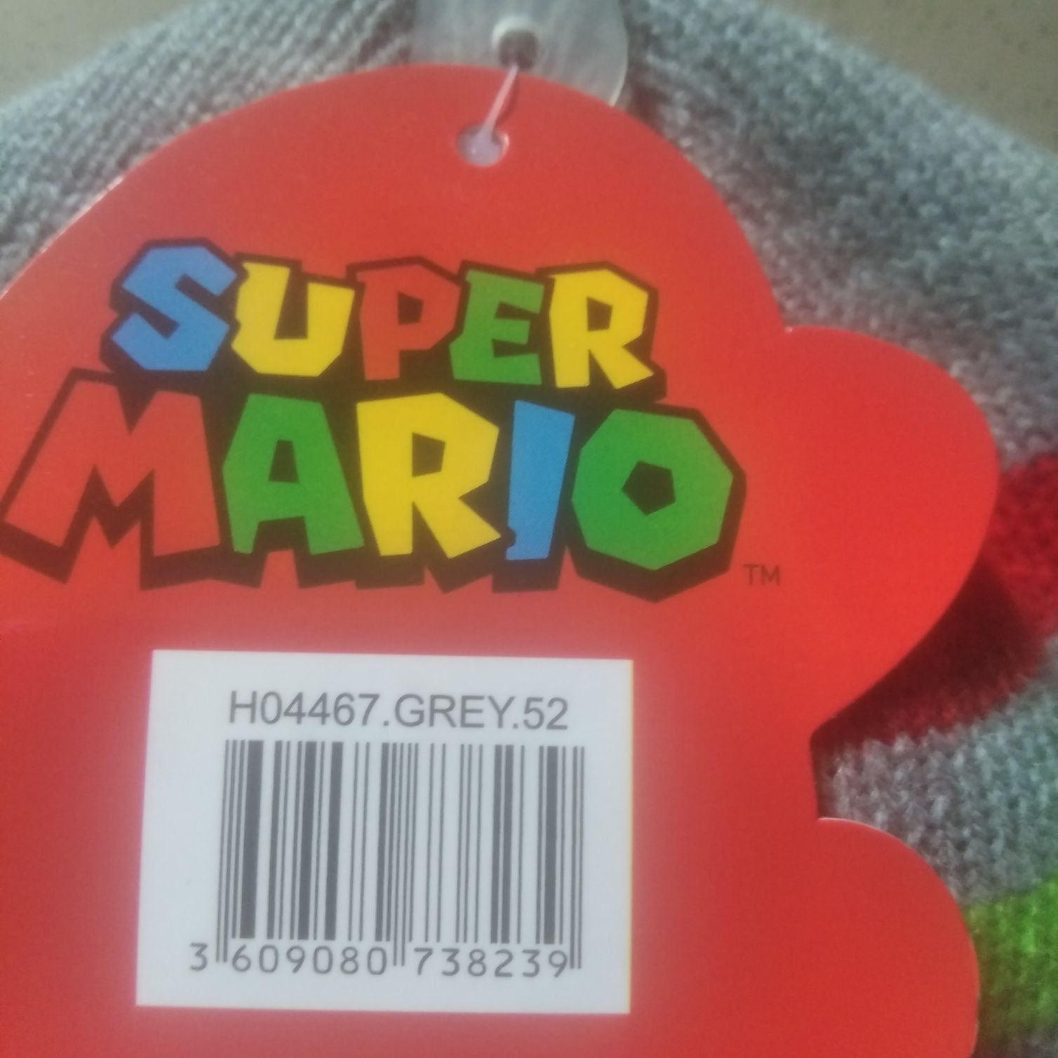 Czapka chłopięca Super Mario na obwód głowy 52 cm