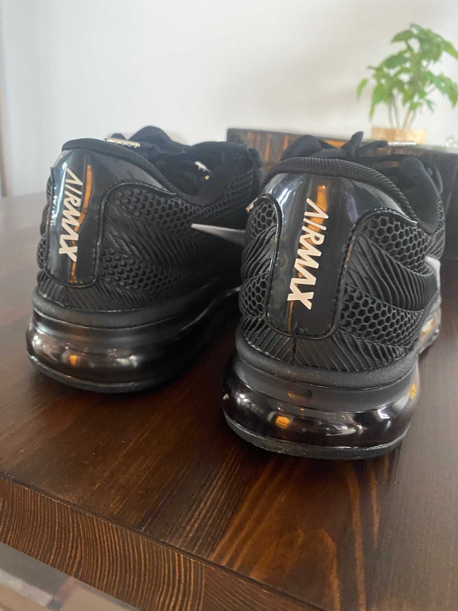 Buty Nike Air Max męskie , czarne, rozmiar 44, wkładka 28cm