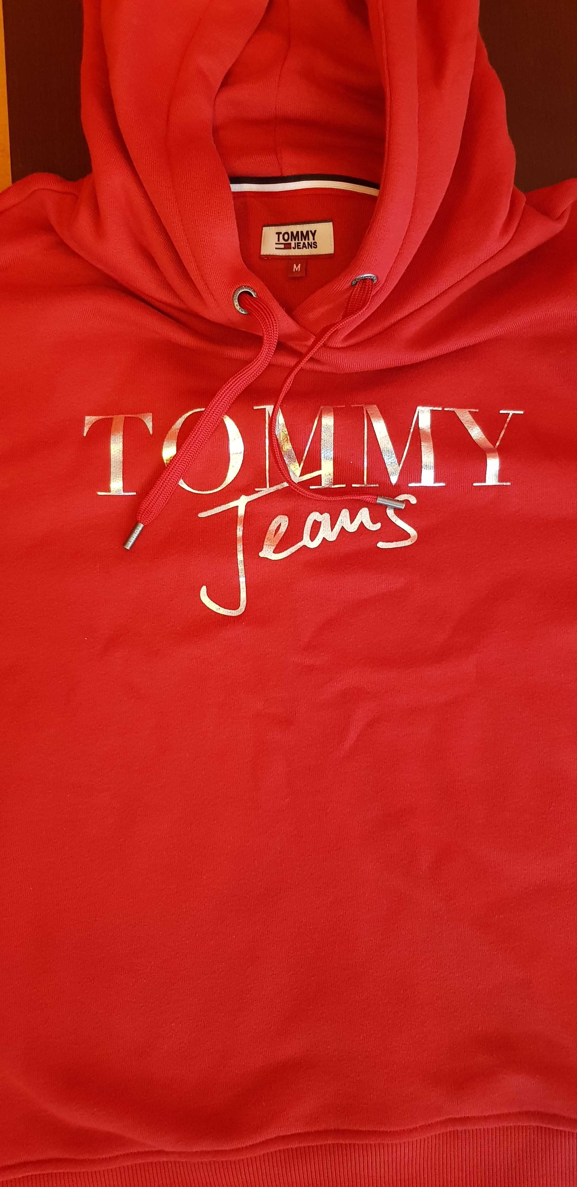 Bluza Tommy Jeans Modern logo hoodie - samba, rozmiar M. Jak nowa.