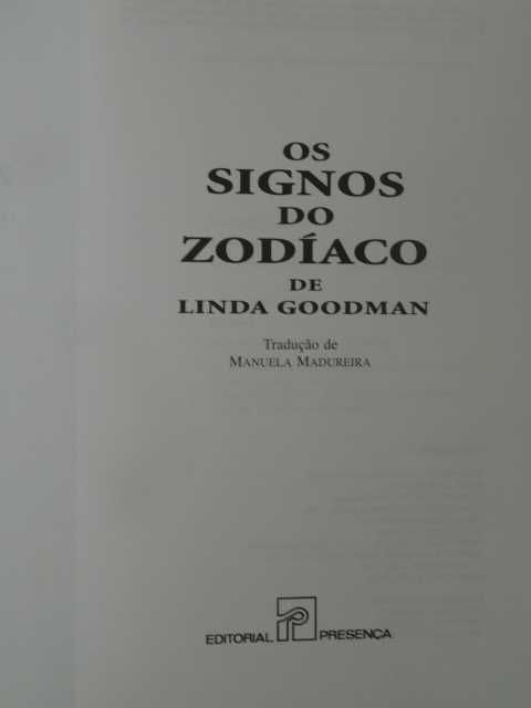 Os Signos do Zodíaco de Linda Goodman - 1ª Edição