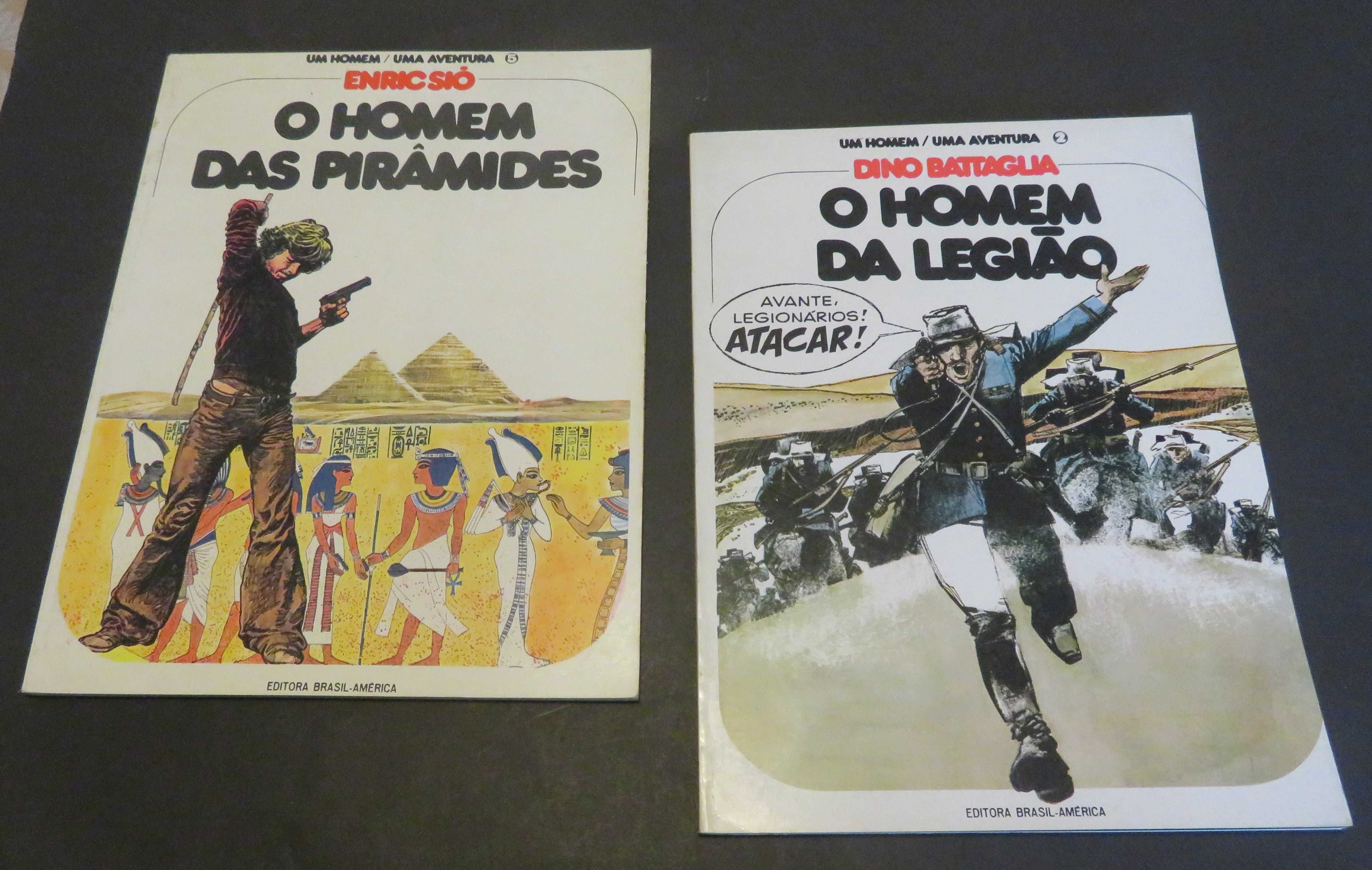 BD - Albuns Um HOMEM/Uma AVENTURA - (EBAL 1976)