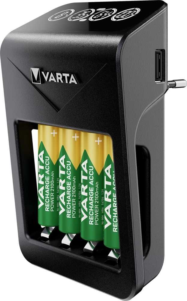 Varta 57687 Ładowarka do akumulatorów AAA AA C D 9V USB + akumulatorki
