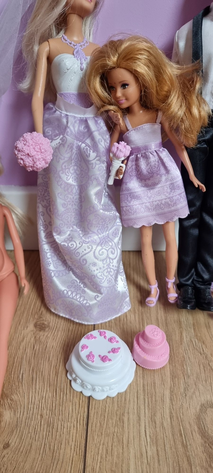Lalka Barbie Zestaw Ślubny Barbie DJR88 gratisy lalka w ciąży simba