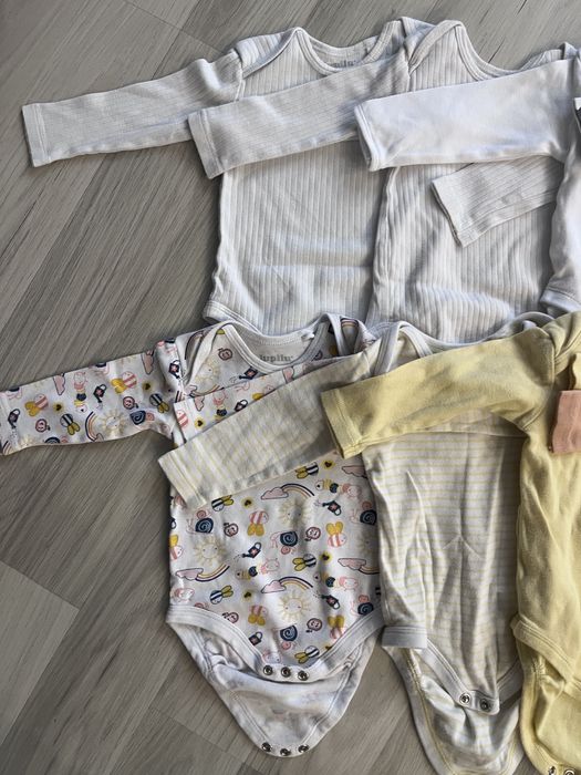 Body na długi rękaw, 17 sztuk, rozmiar 62/68