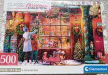 Puzzle CLEMENTONI ** 500 ** Old toy shop Christmas collection