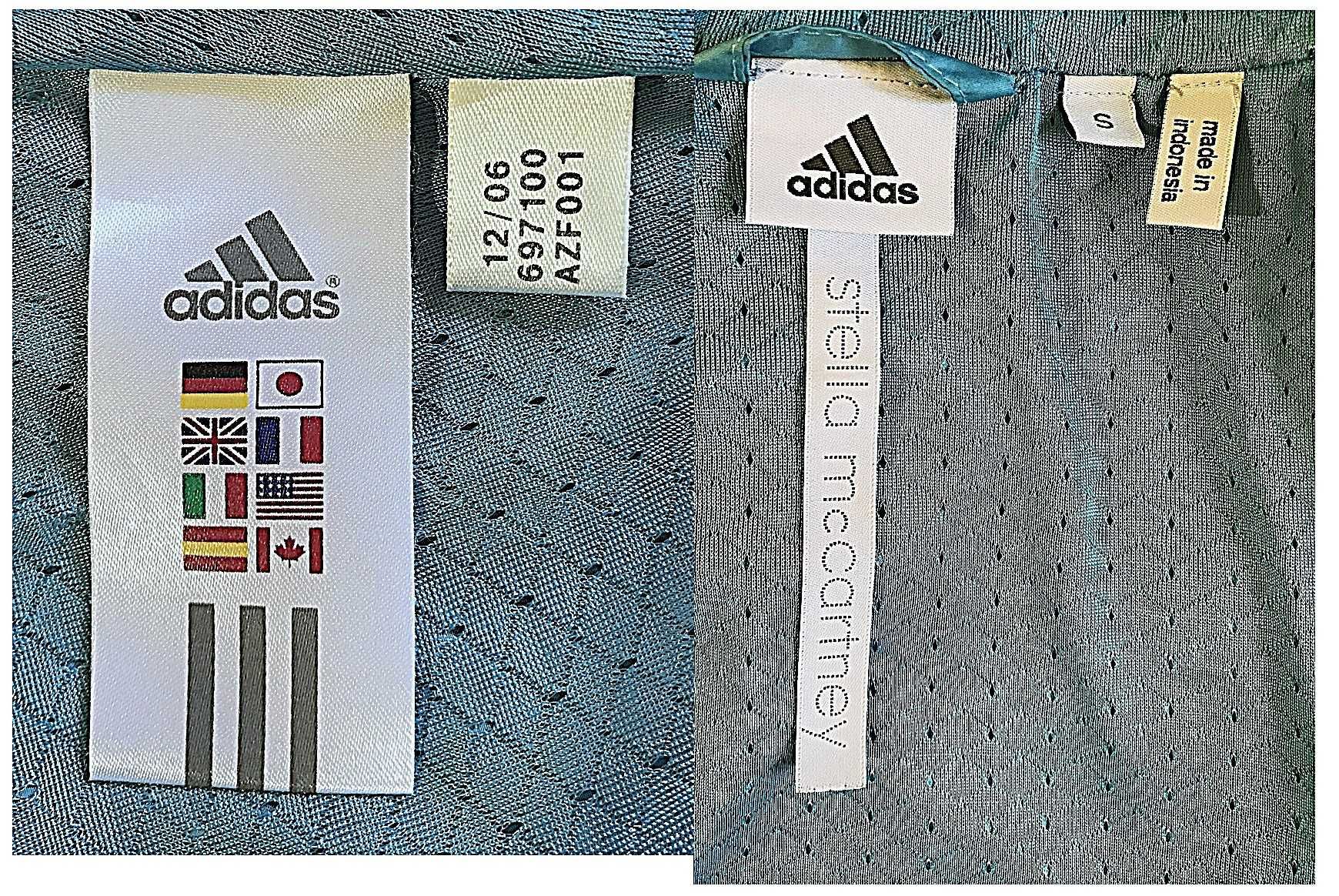 kamizelka sportowa adidas x stella mccartney cienka turkus wzór 36