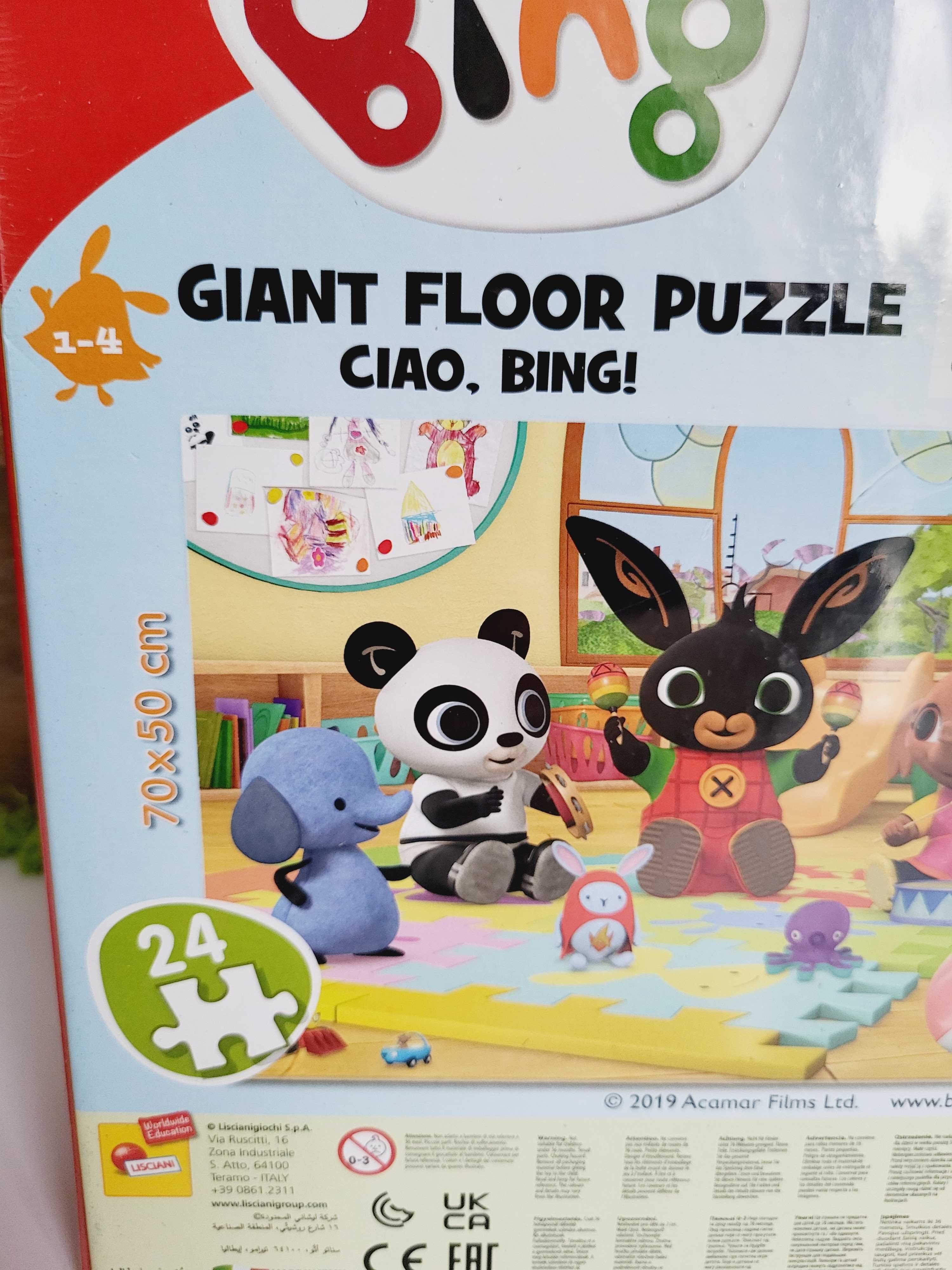 Duże puzzle podłogowe Ciao BING Giant Floor Puzzle Lisciani