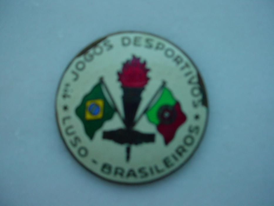 Pin,medalha, jogos luso-brasileiros