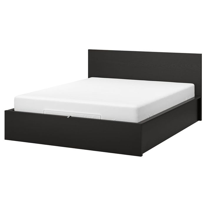Cama de casal + colchão Ikea com arrumação por baixo 140cm/200cm