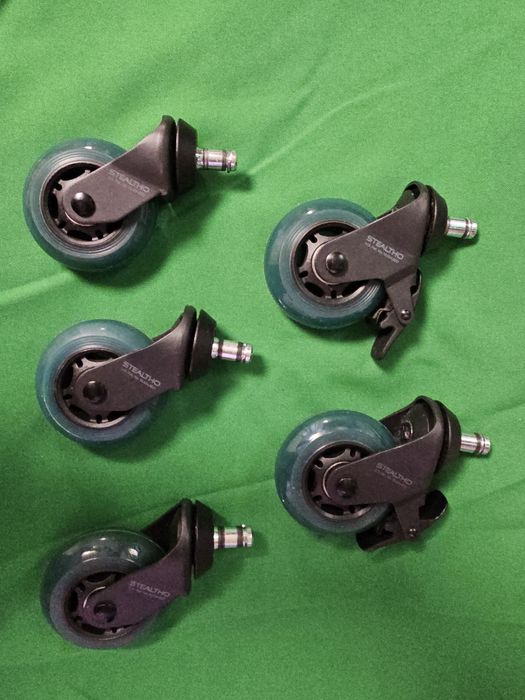 Колеса (повний набір, 5 шт.) для офісного крісла  Stealtho