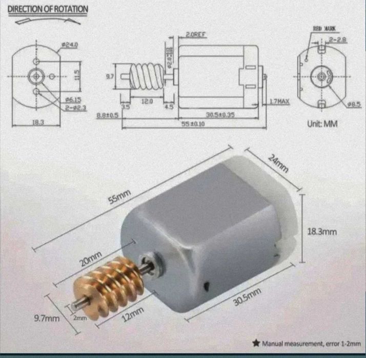 Мотор 12в новый в наличии электричнмй