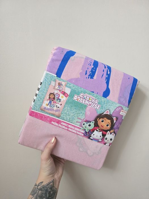 Komplet pościeli koci domek Gabi 160x200 bawełniana