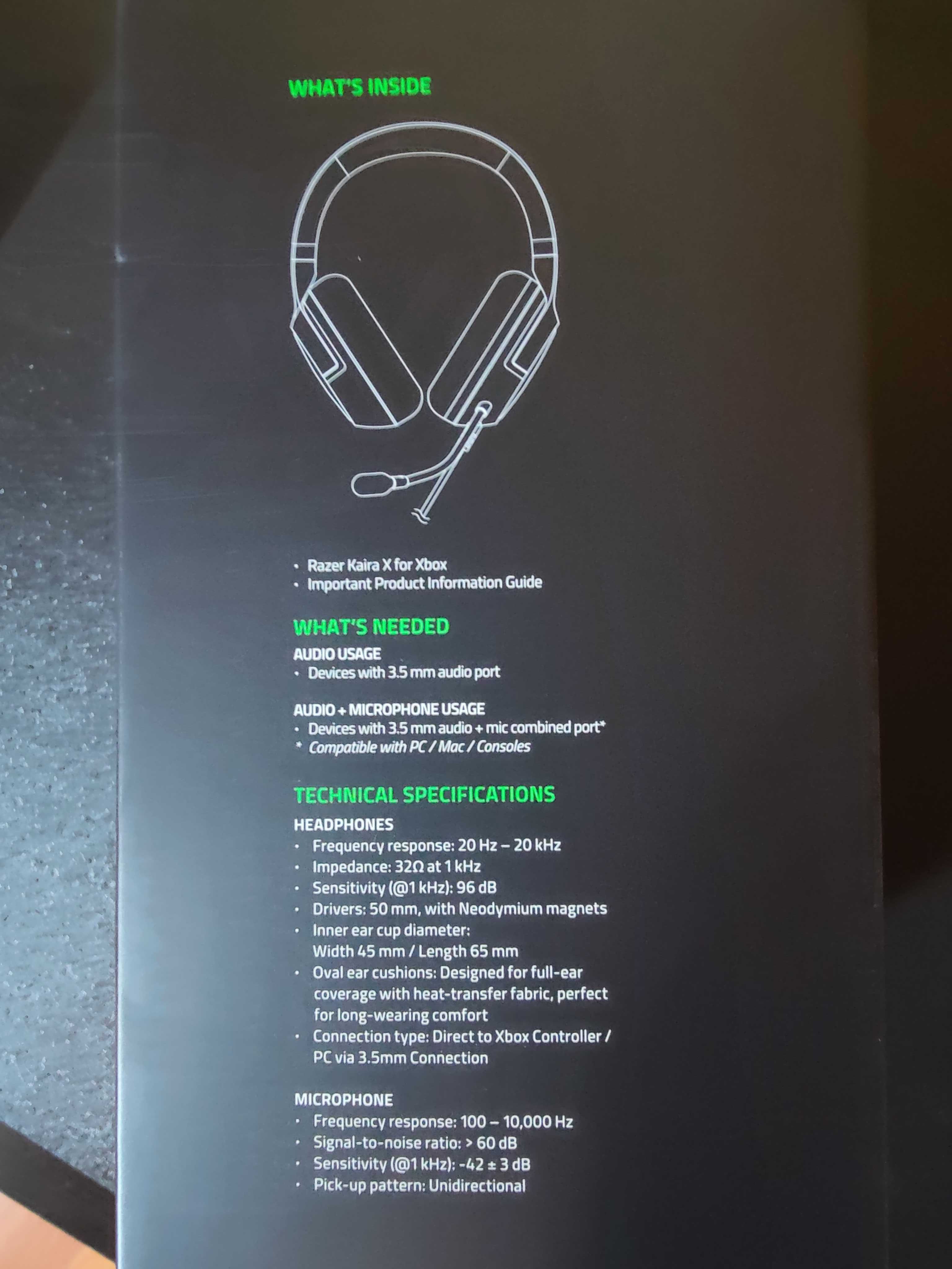 Headset Razer Kaira XBOX