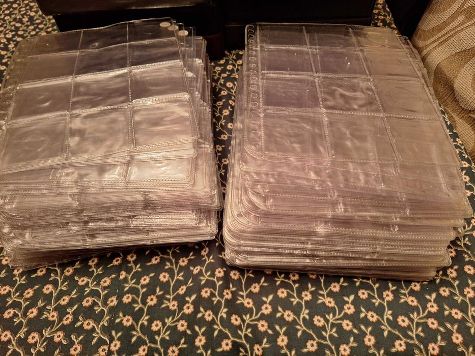 Álbuns/Capas de Moedas + Folhas Plásticas + Separadores