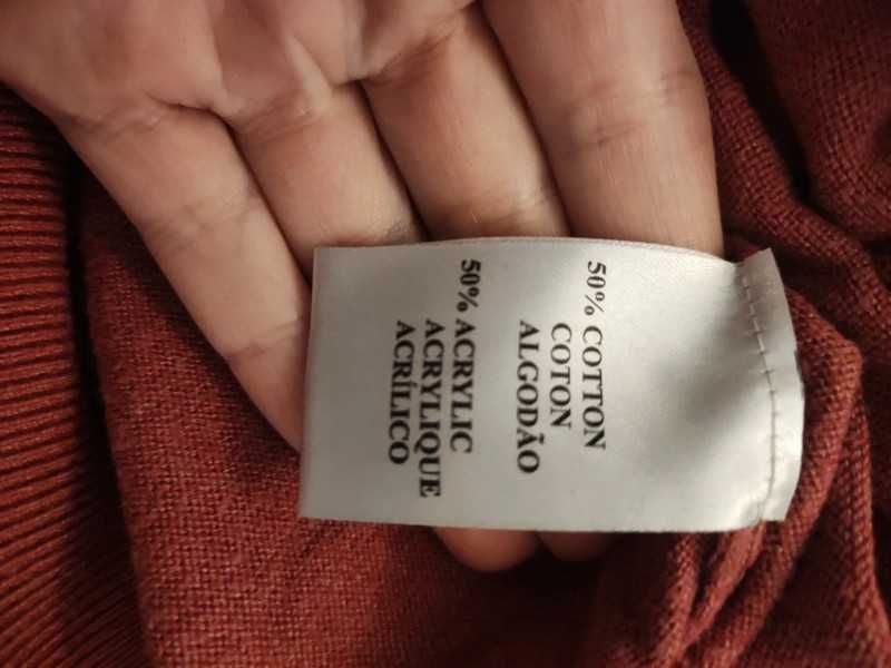 Sweter męski Calvin Klein w serek,bluzka L