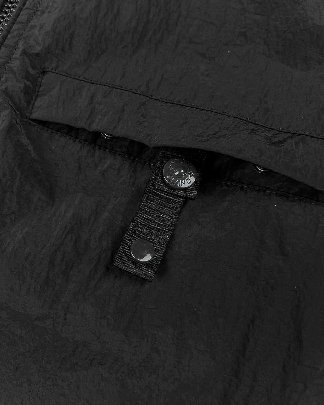 Сорочка STONE ISLAND 12321 Garment-Dyed Nylon Metal Overshirt Black